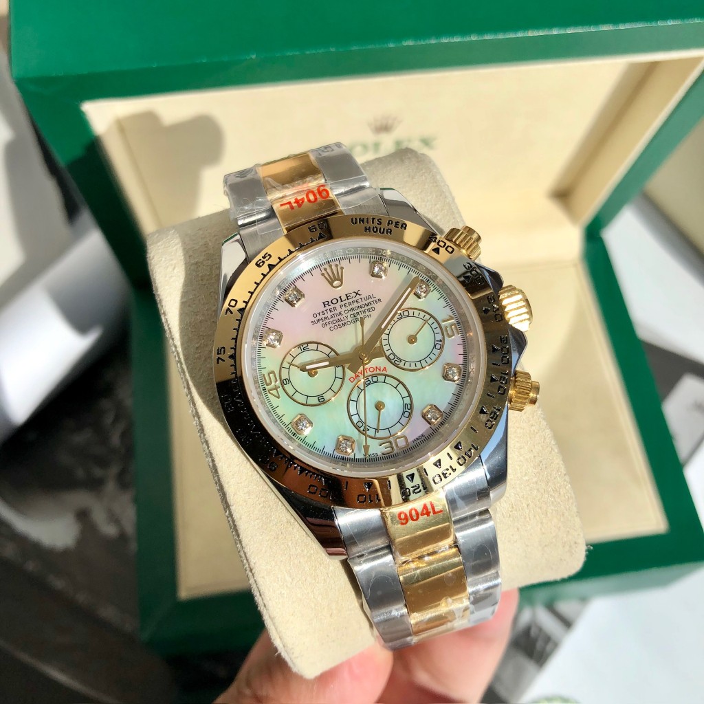 Rolex Daytona Chronograph Luxury Watch, 40mm 18K Yellow Gold & Stainless Steel Case, Caliber 4130 Movement, 18K Yellow Gold & Stainless Steel Oyster Bracelet