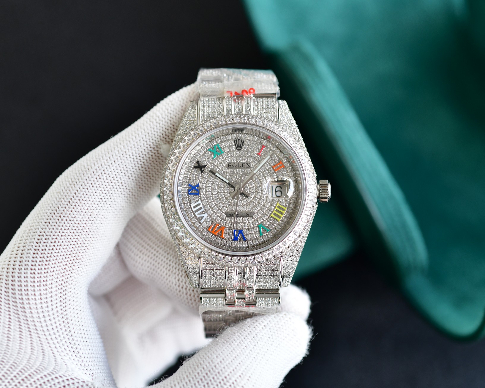 Rolex Datejust Luxury Watch, 41mm Stainless Steel Case with Diamond Bezel, Calibre 3235 Movement, Diamond - Set Jubilee Bracelet