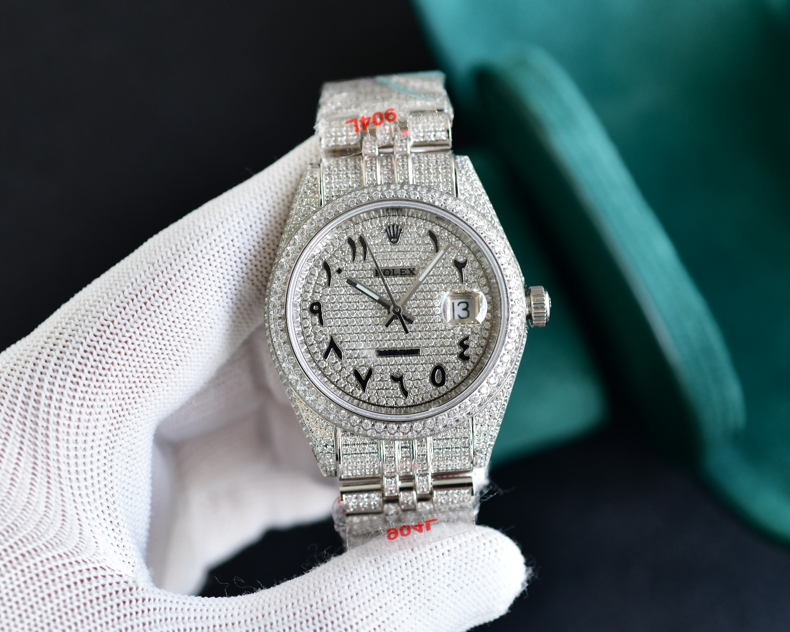 Rolex Datejust Luxury Watch, 41mm Stainless Steel Case with Diamond Bezel, Calibre 3235 Movement, Diamond - Set Jubilee Bracelet