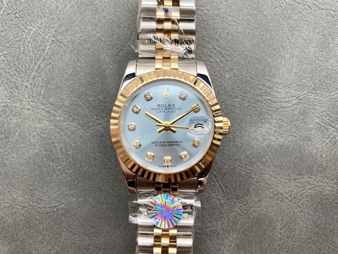 Rolex Datejust Luxury Watch, 31mm Stainless Steel & 18K Gold Case, Calibre 2235 Movement, Two - Tone Jubilee Bracelet with Diamond Markers