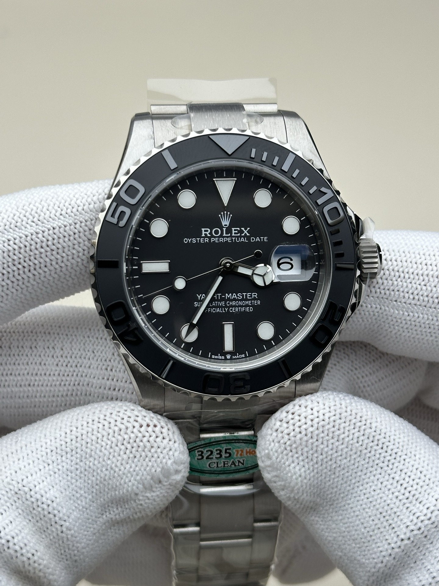 Rolex Yacht - Master Luxury Watch, 42mm Stainless Steel Case, Calibre 3235 Automatic Movement, Stainless Steel Strap
