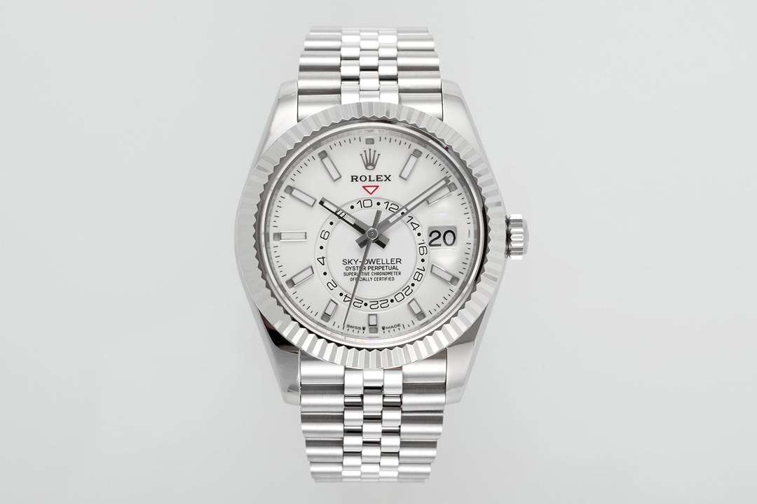 Rolex Sky - Dweller Luxury Watch, 42mm Oystersteel Case, Caliber 9001 Automatic Movement, Jubilee Oystersteel Strap
