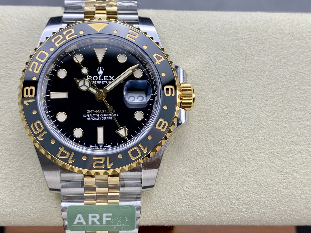 Rolex GMT-Master II 40mm Stainless Steel & 18K Yellow Gold Automatic Watch (Caliber 3285)