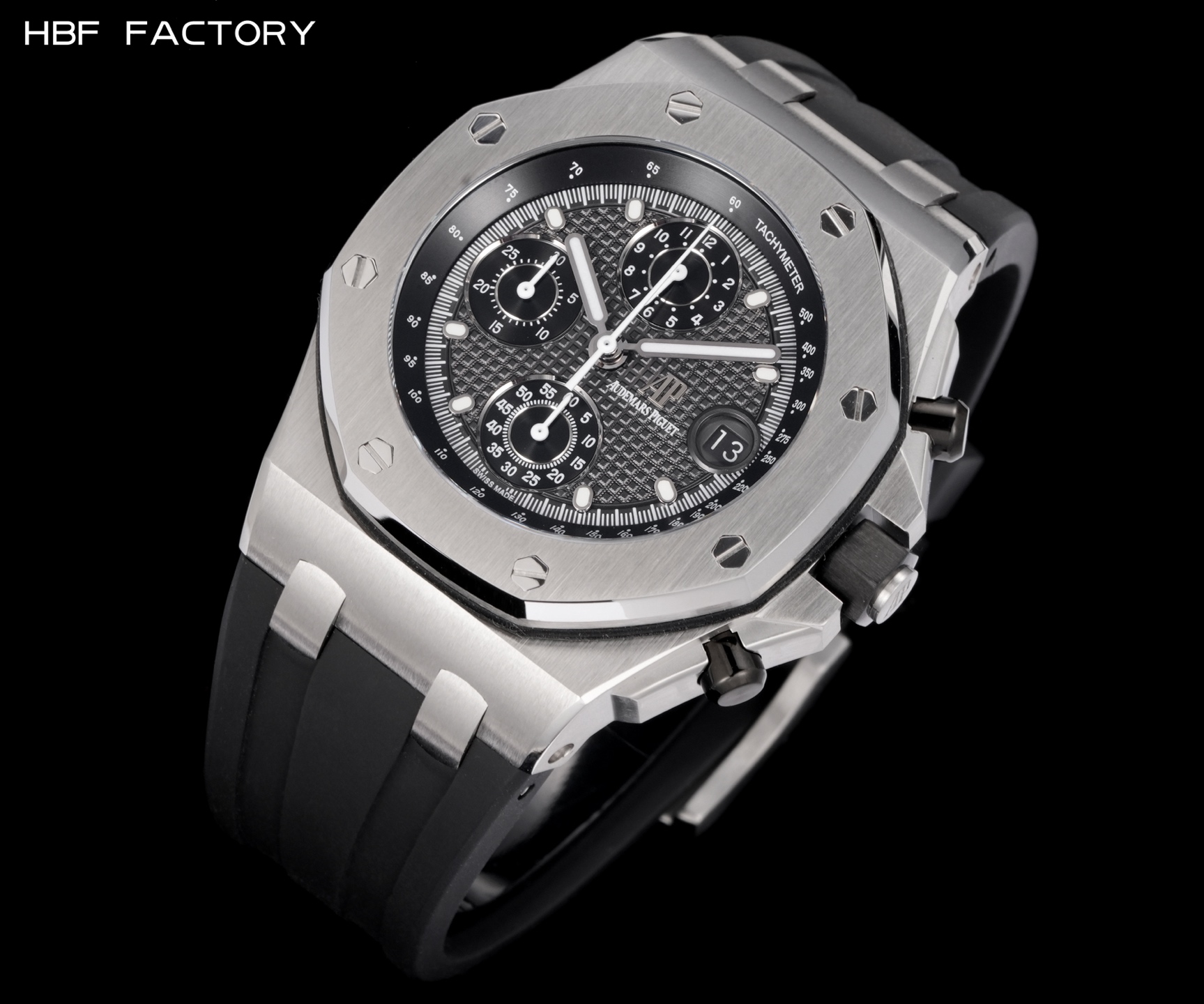 Audemars Piguet Royal Oak Offshore ~42mm Stainless Steel Automatic Chronograph Watch (Caliber 3126/3840)