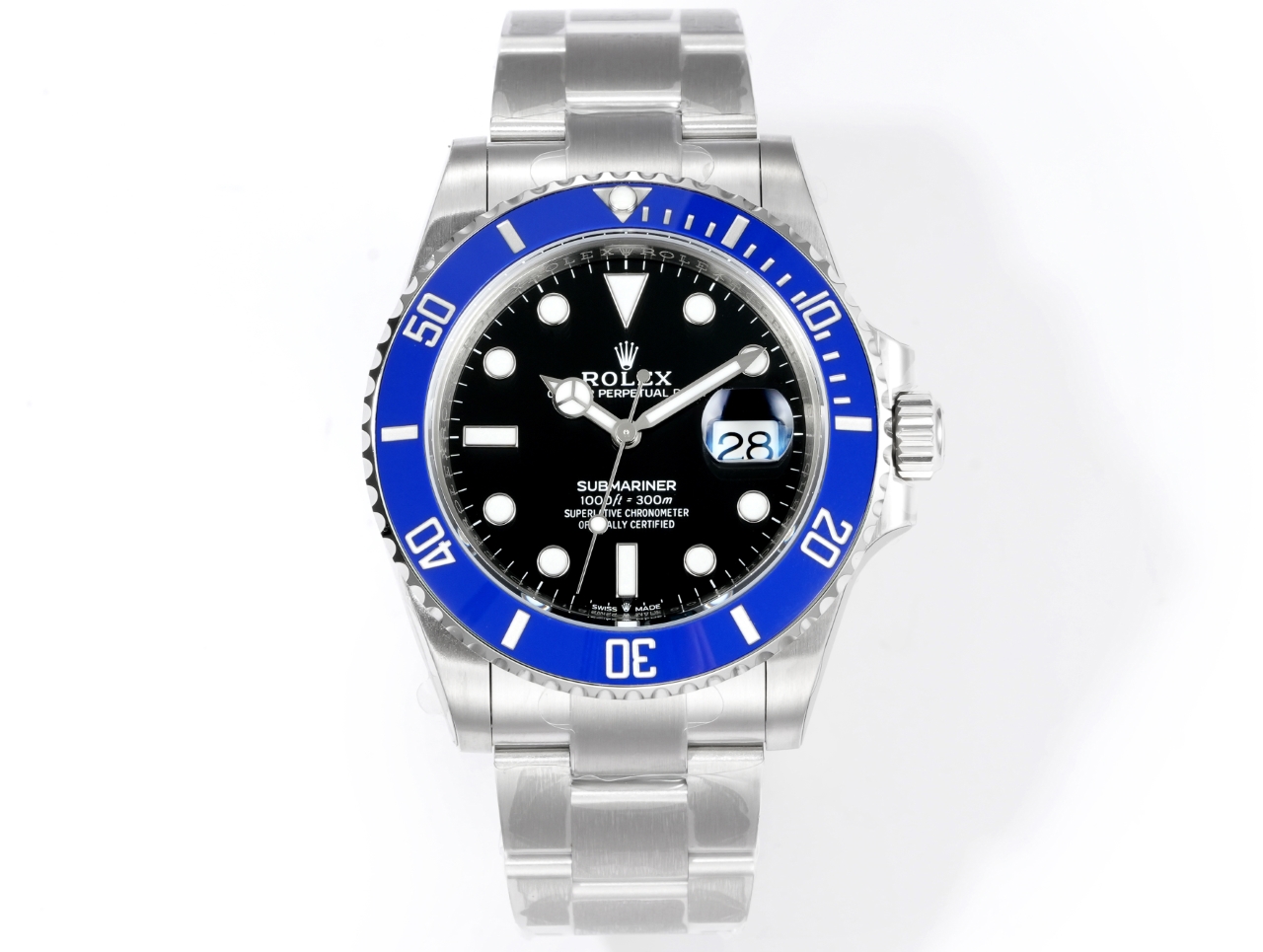 Rolex Submariner Date ~40mm 904L Stainless Steel Automatic Watch (Caliber 3235)