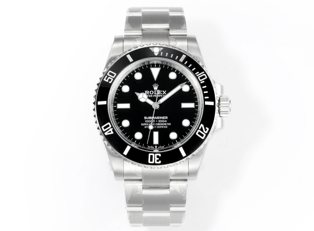 Rolex Submariner No Date ~40mm 904L Stainless Steel Automatic Watch (Caliber 3230)