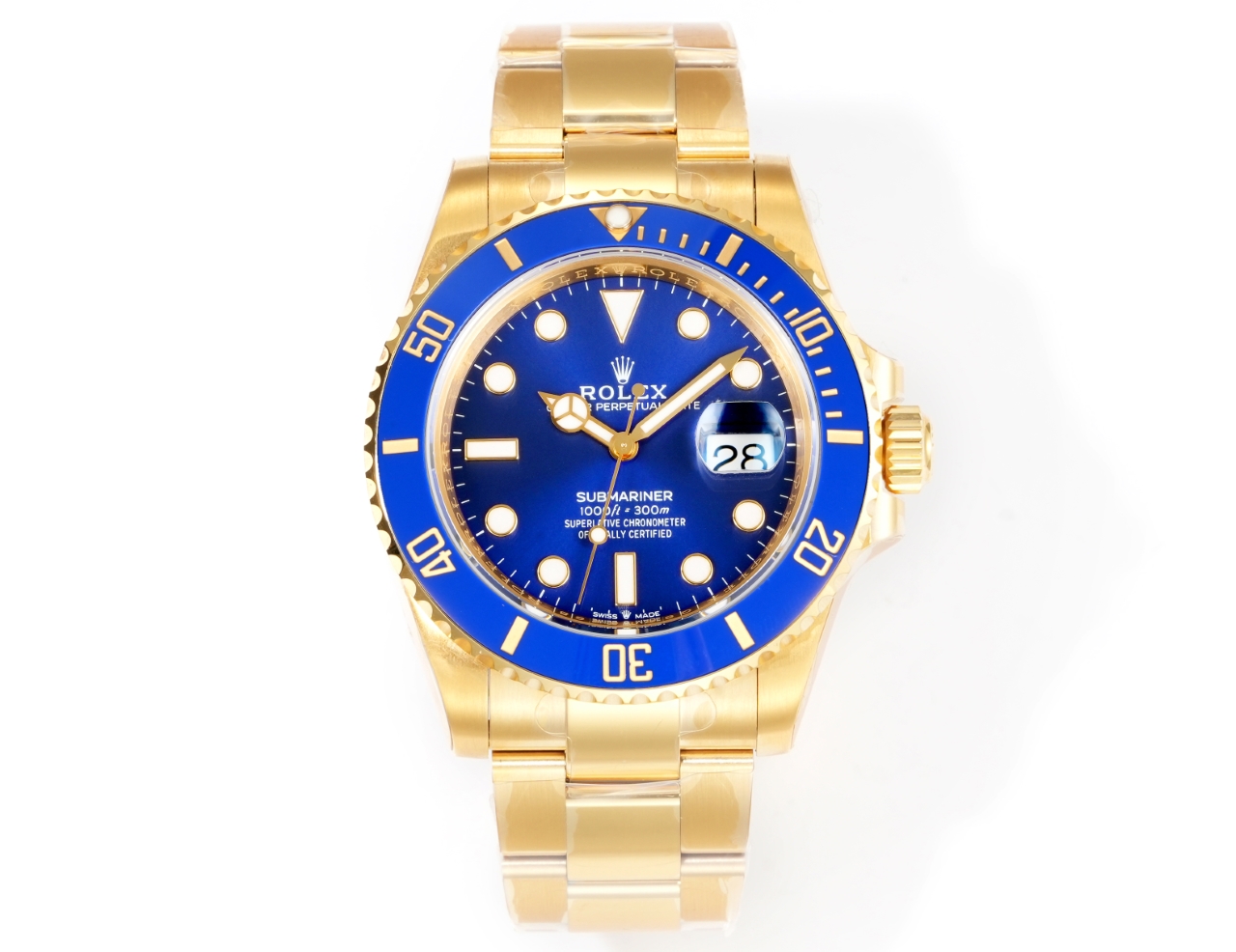 Rolex Submariner ~40mm 18K Gold Automatic Watch (Caliber 3235)