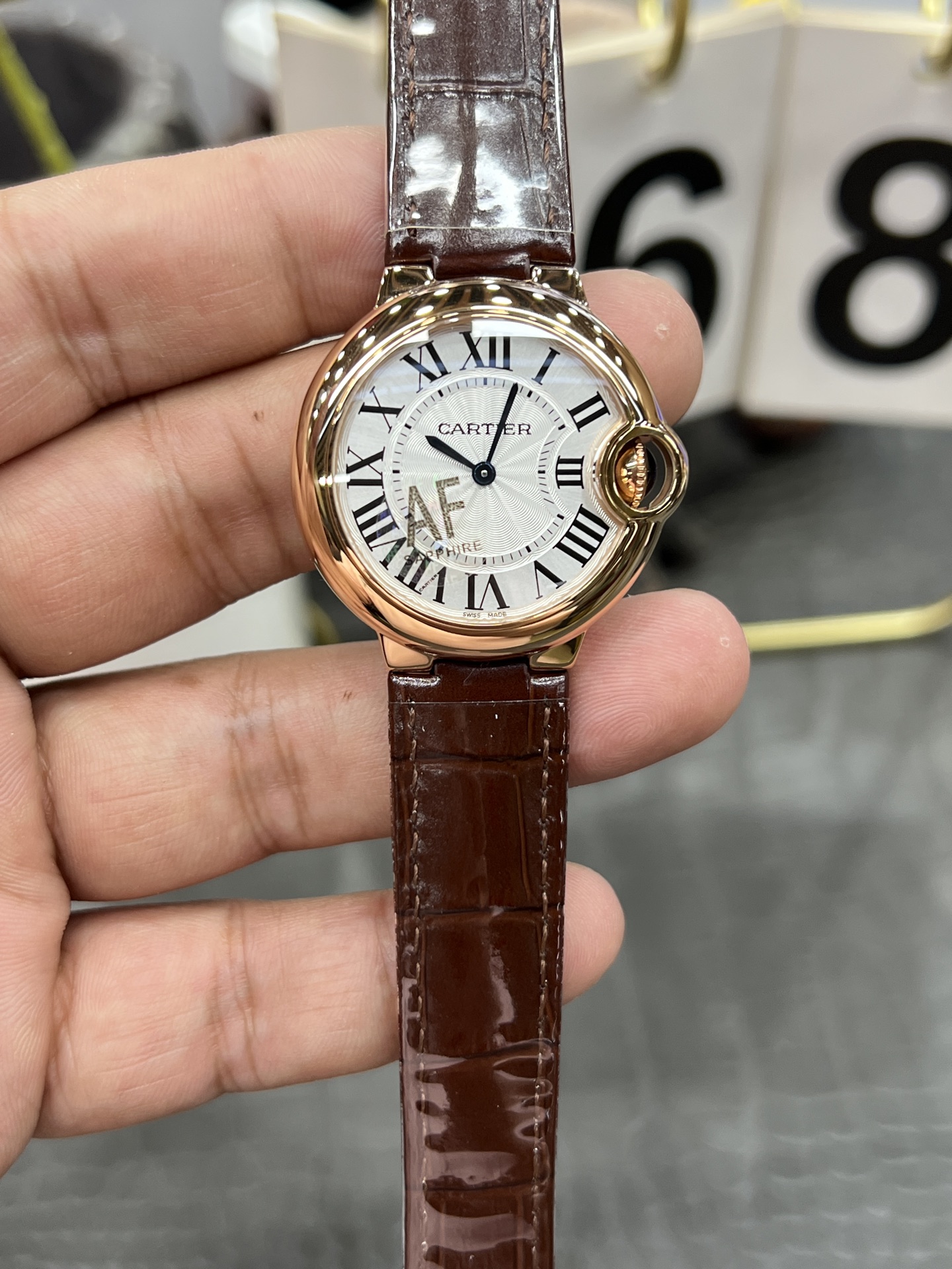 Cartier Ballon Bleu de Cartier ~33mm 18K Rose Gold Quartz Watch (Quartz Movement)