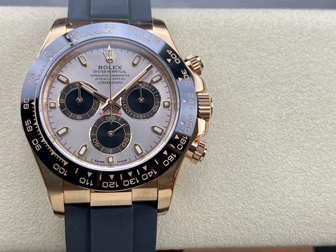Rolex Daytona ~40mm 18K Rose Gold Automatic Chronograph Watch (Caliber 4130)