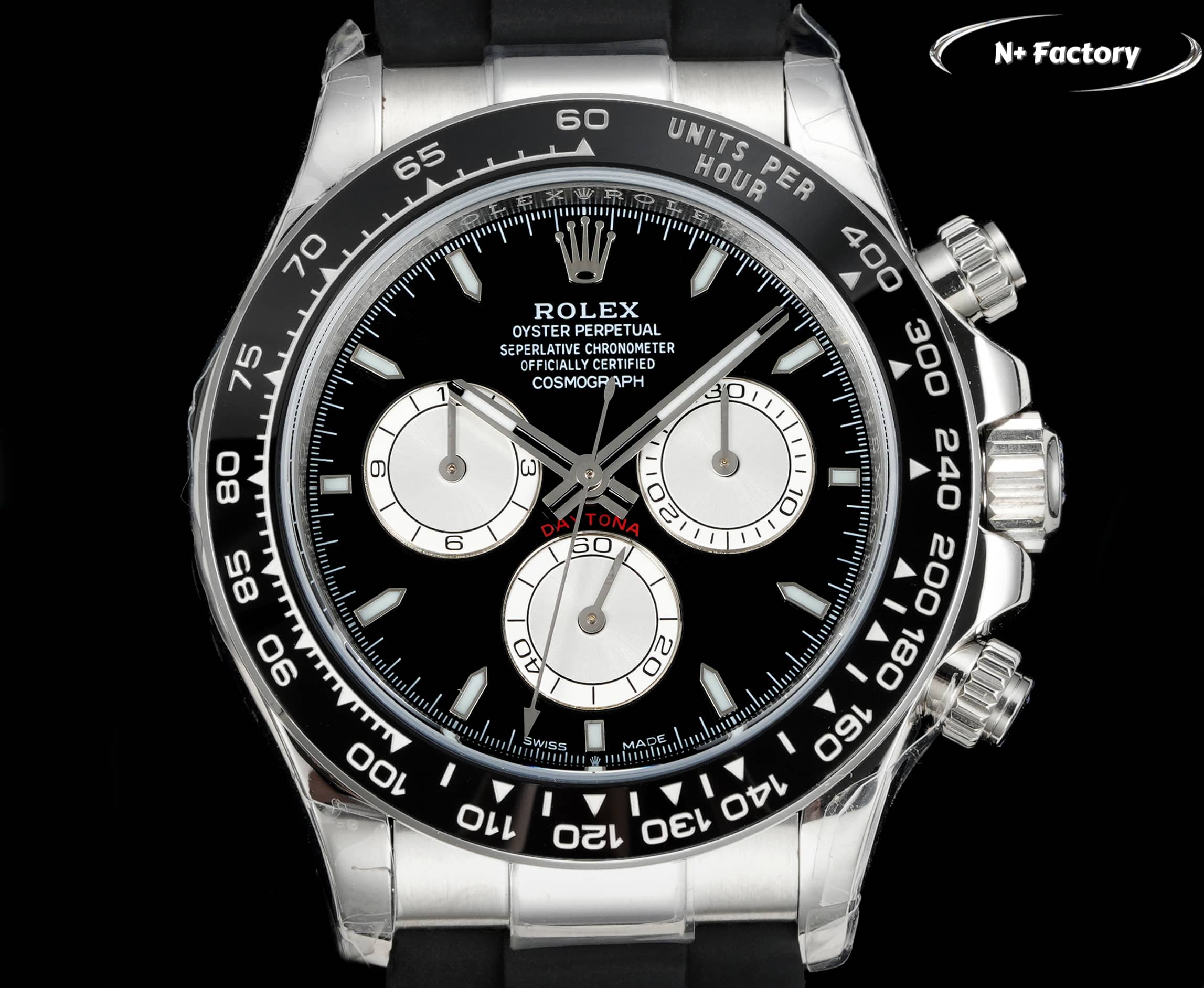 Rolex Cosmograph Daytona ~40mm Stainless Steel Automatic Chronograph Watch (Caliber 4130)