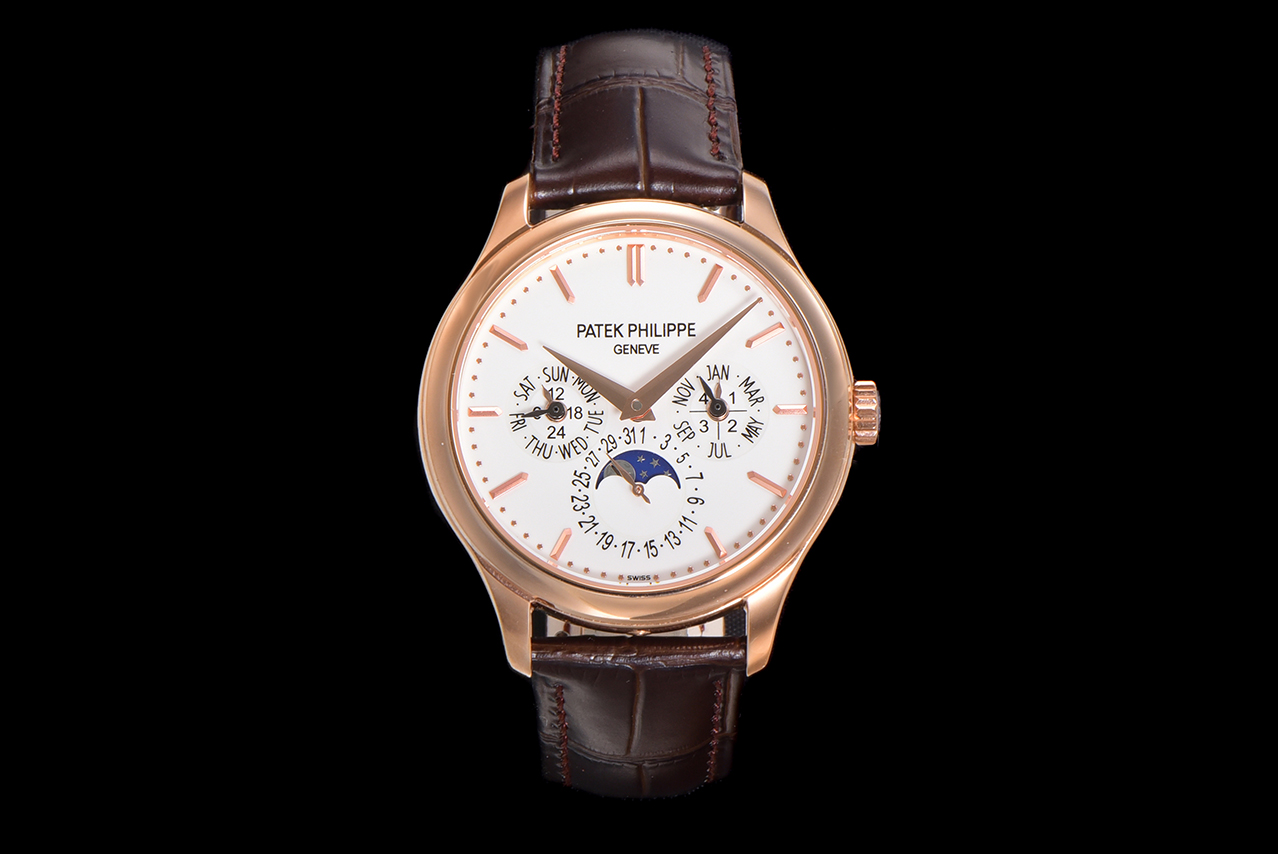 Patek Philippe Perpetual Calendar ~39mm 18K Rose Gold Automatic Watch (Caliber 324 S QR)