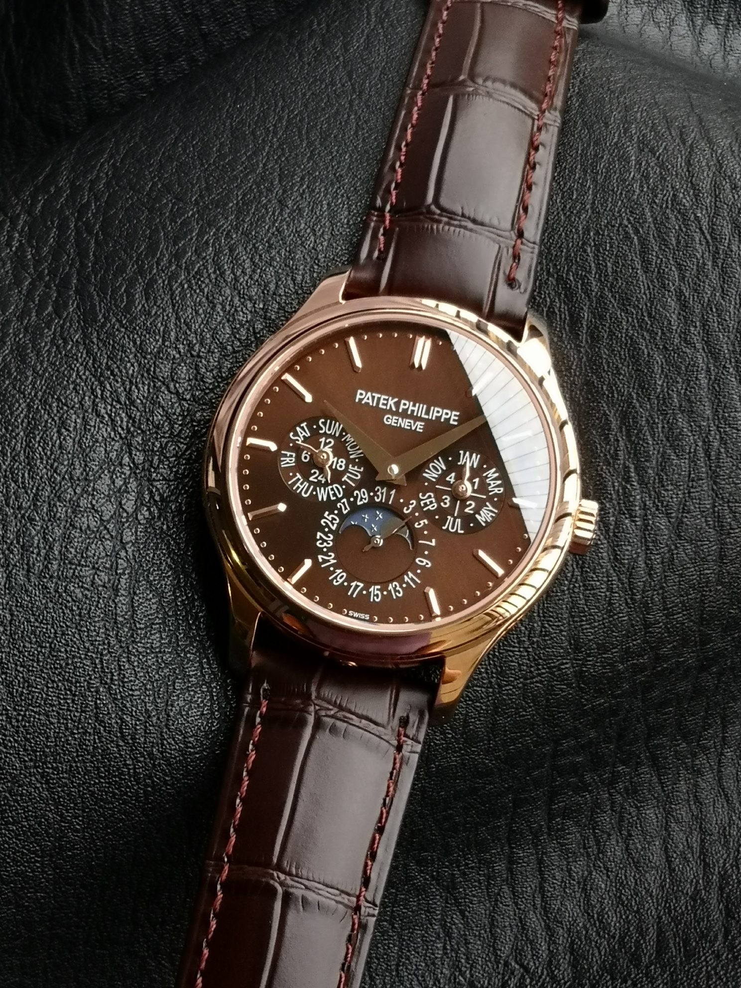 Patek Philippe Perpetual Calendar ~39mm 18K Rose Gold Automatic Watch (Caliber 324 S QR)