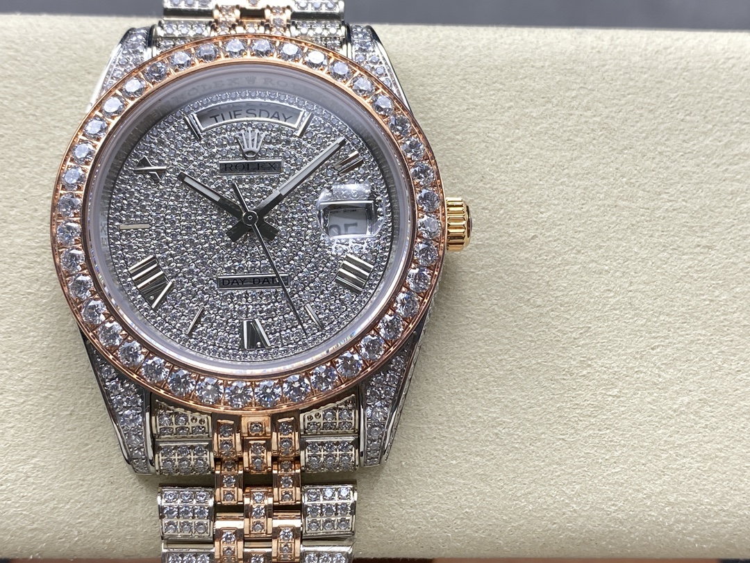 Rolex Oyster Perpetual Day - Date Automatic Diamond - Set Watch (Cal.3255, 40mm)