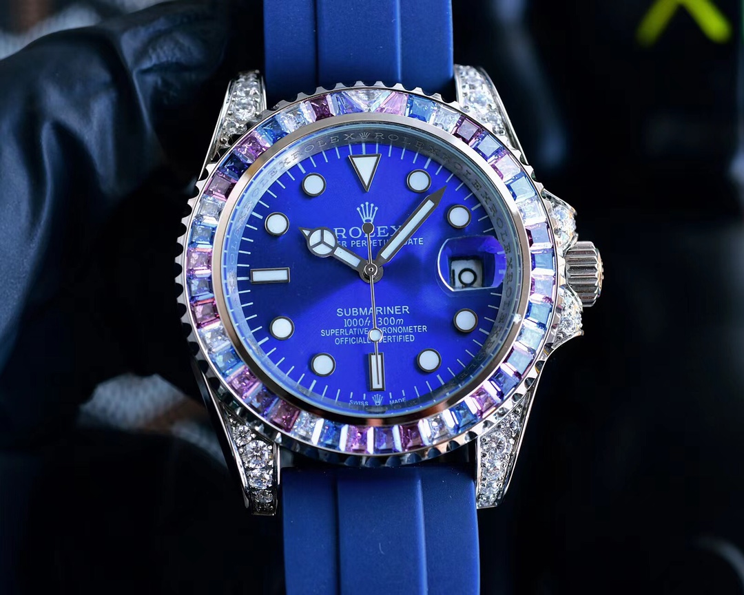 Rolex Submariner Automatic Gem - Set Watch (Cal.3235, 40mm)