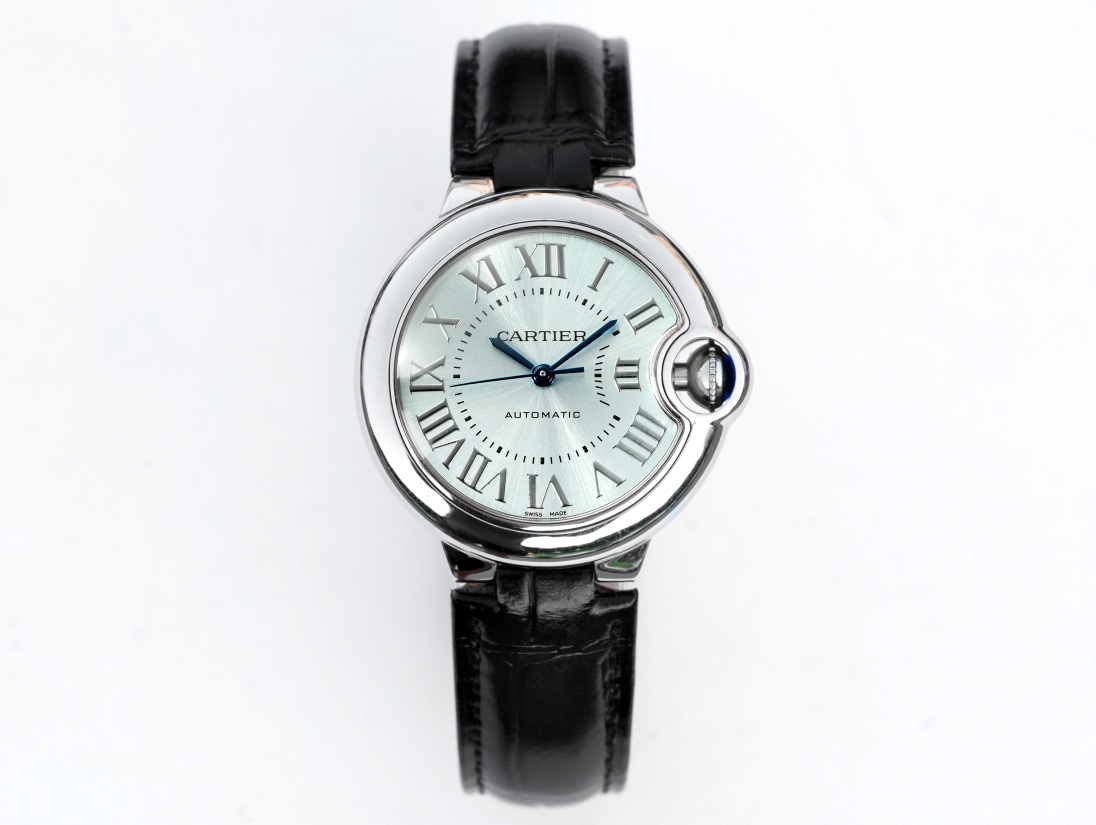 Cartier Ballon Bleu de Cartier ~33mm Stainless Steel Automatic Watch (Caliber 076)