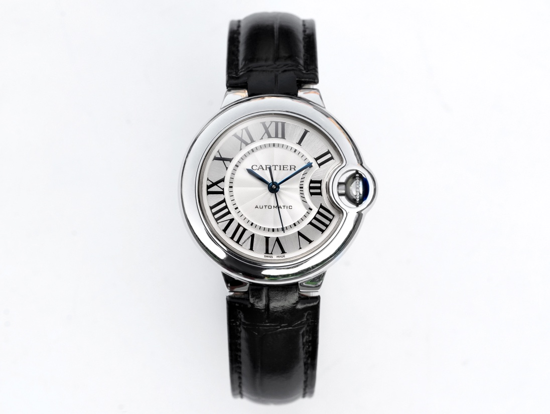 Cartier Ballon Bleu de Cartier ~33mm Stainless Steel Automatic Watch (Caliber 076)