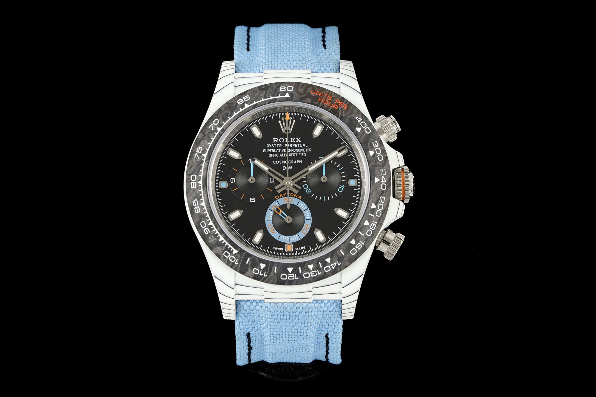 Designa Individual Tribute to Daytona ~40mm Carboquartz Automatic Chronograph Watch (Caliber 4130)