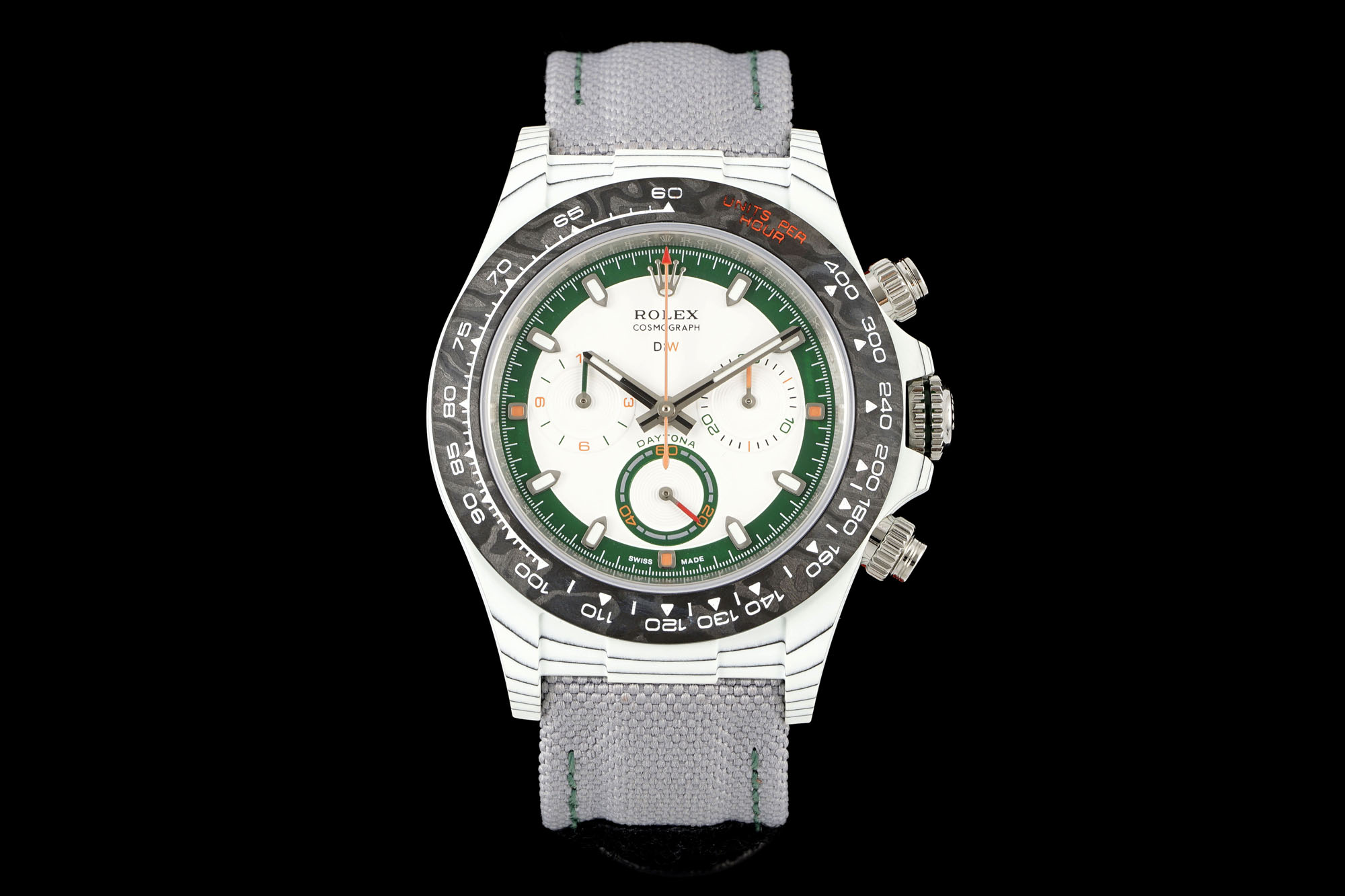 Designa Individual Tribute to Daytona ~40mm Carbon Fiber Automatic Chronograph Watch (Caliber 4130)