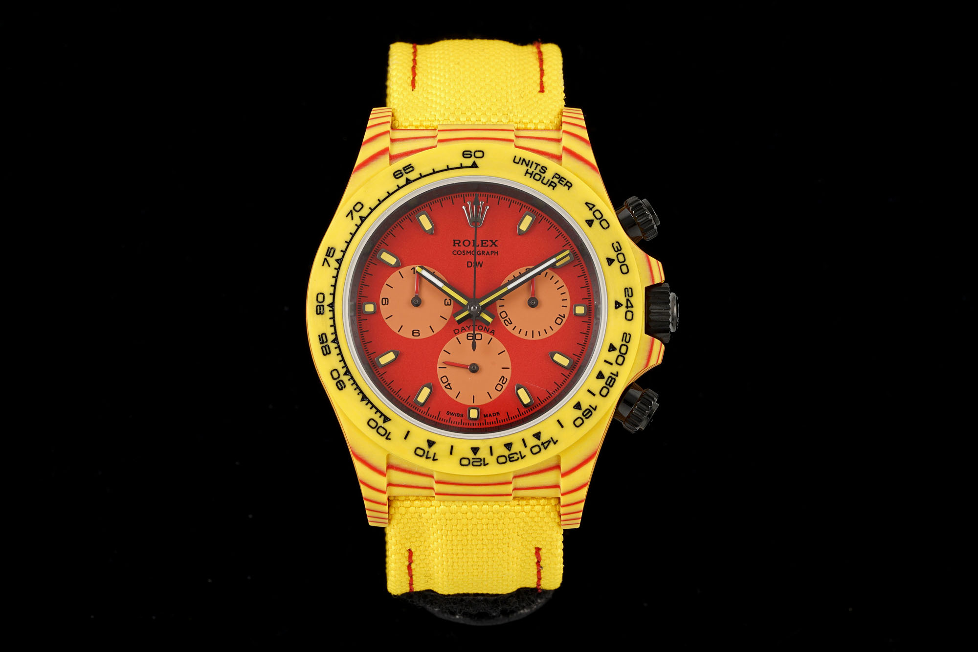 Designa Individual Tribute to Daytona ~40mm Carbon Fiber Automatic Chronograph Watch (Caliber 4130)