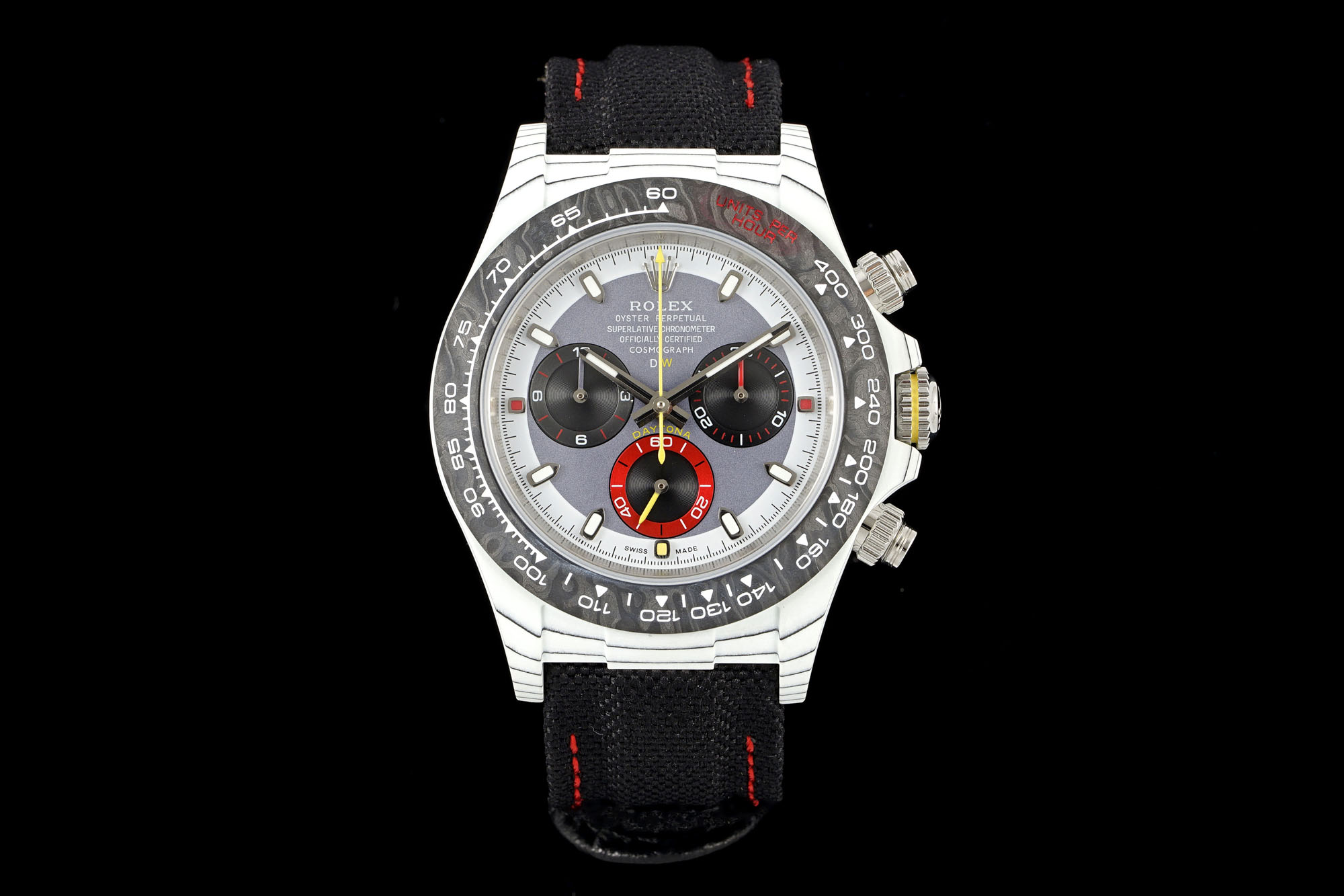 Designa Individual Tribute to Daytona ~40mm Carboquartz Automatic Chronograph Watch (Caliber 4130)