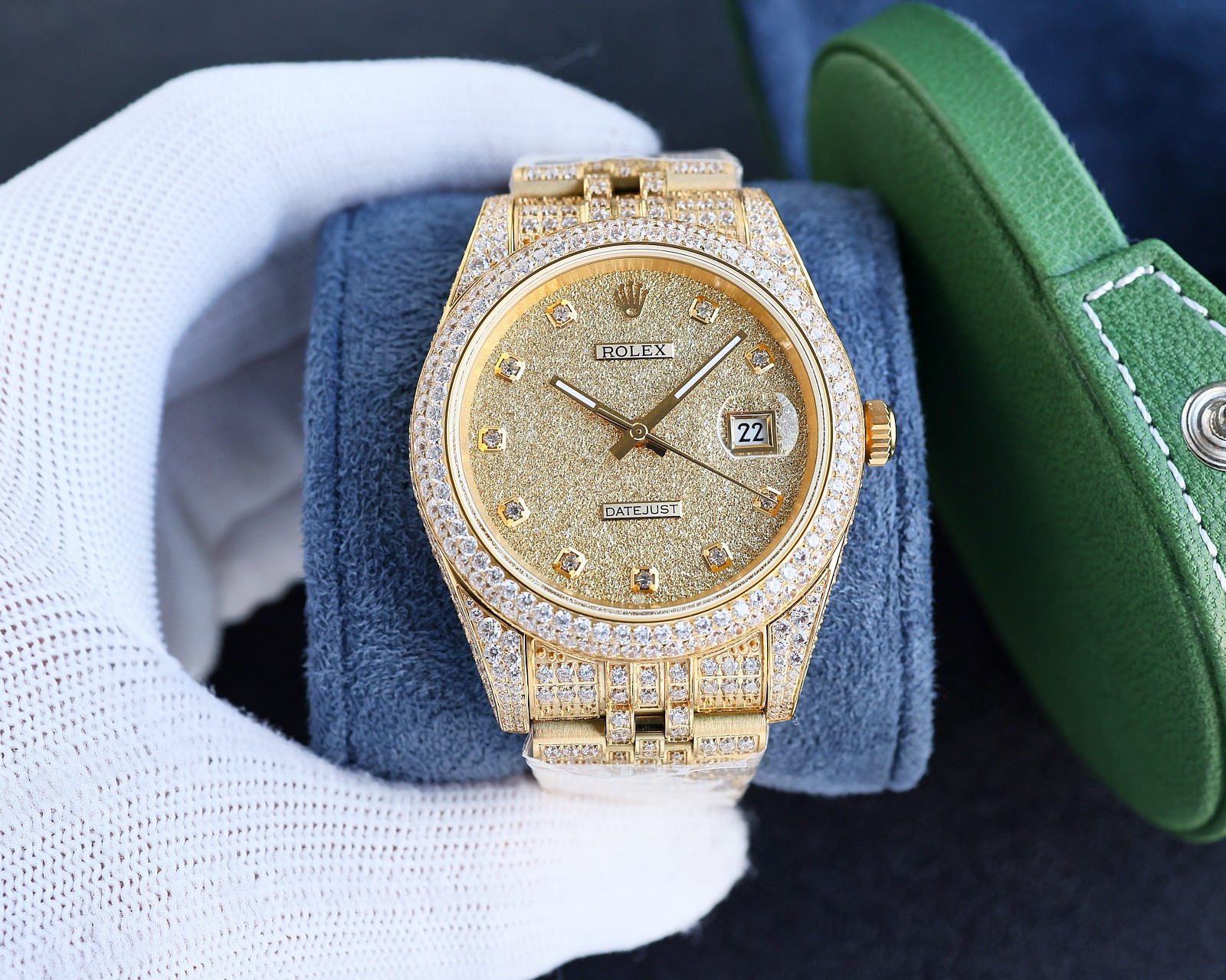 Rolex Datejust 41mm Yellow Gold Diamond Automatic Watch