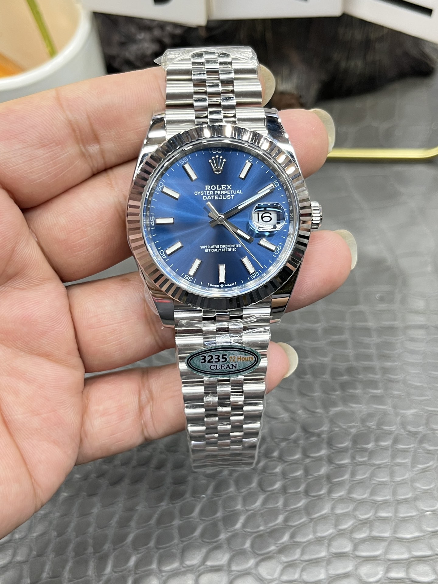 Rolex Datejust Blue Dial Watch, 41mm, Calibre 3235 Movement