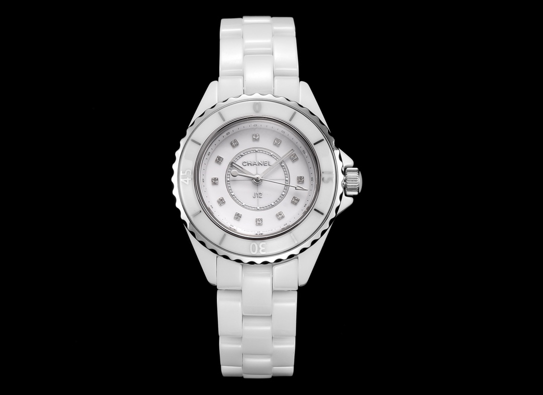 Chanel J12 Diamond - Set White Dial Watch, 33mm, Calibre 12.2 Movement
