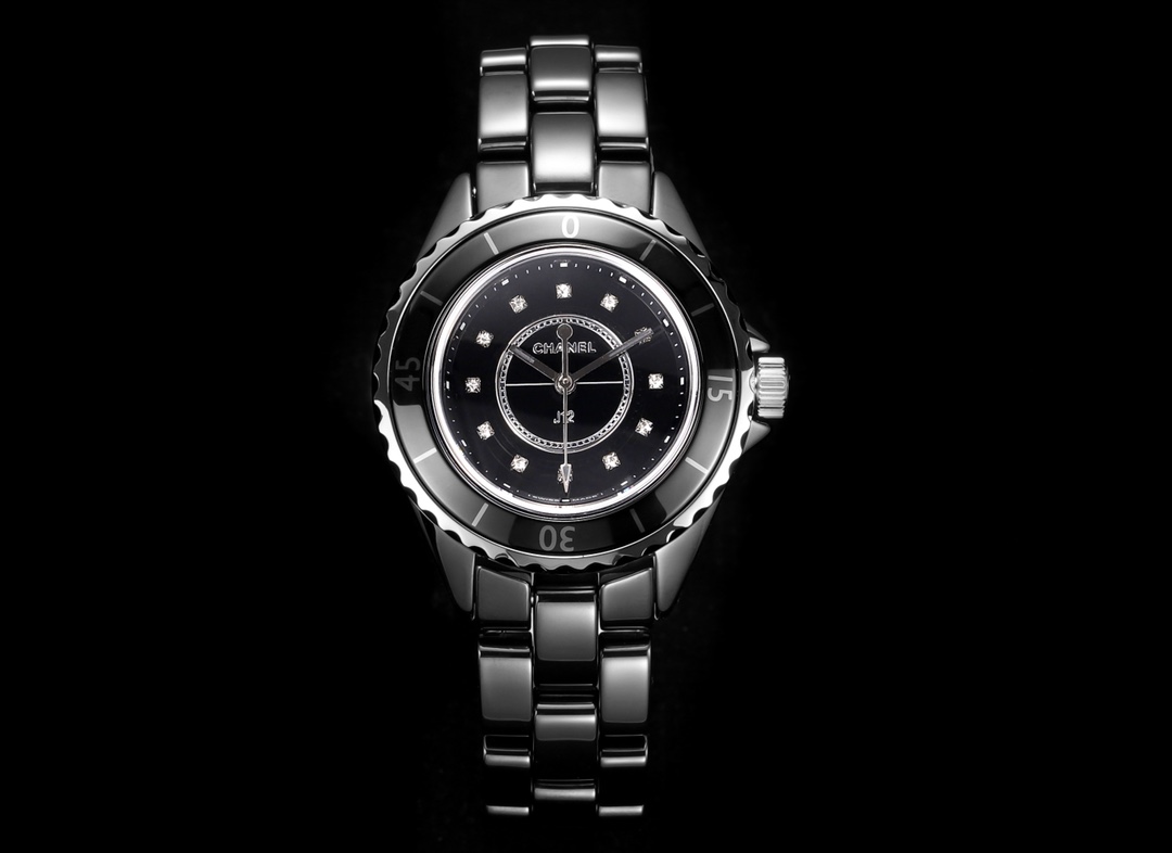 Chanel J12 Diamond - Set Black Dial Watch, 33mm, Calibre 12.2 Movement