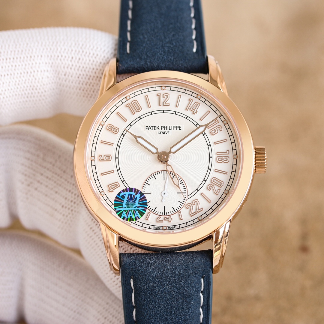 Patek Philippe Calatrava White Dial Watch, 39mm, Automatic Movement