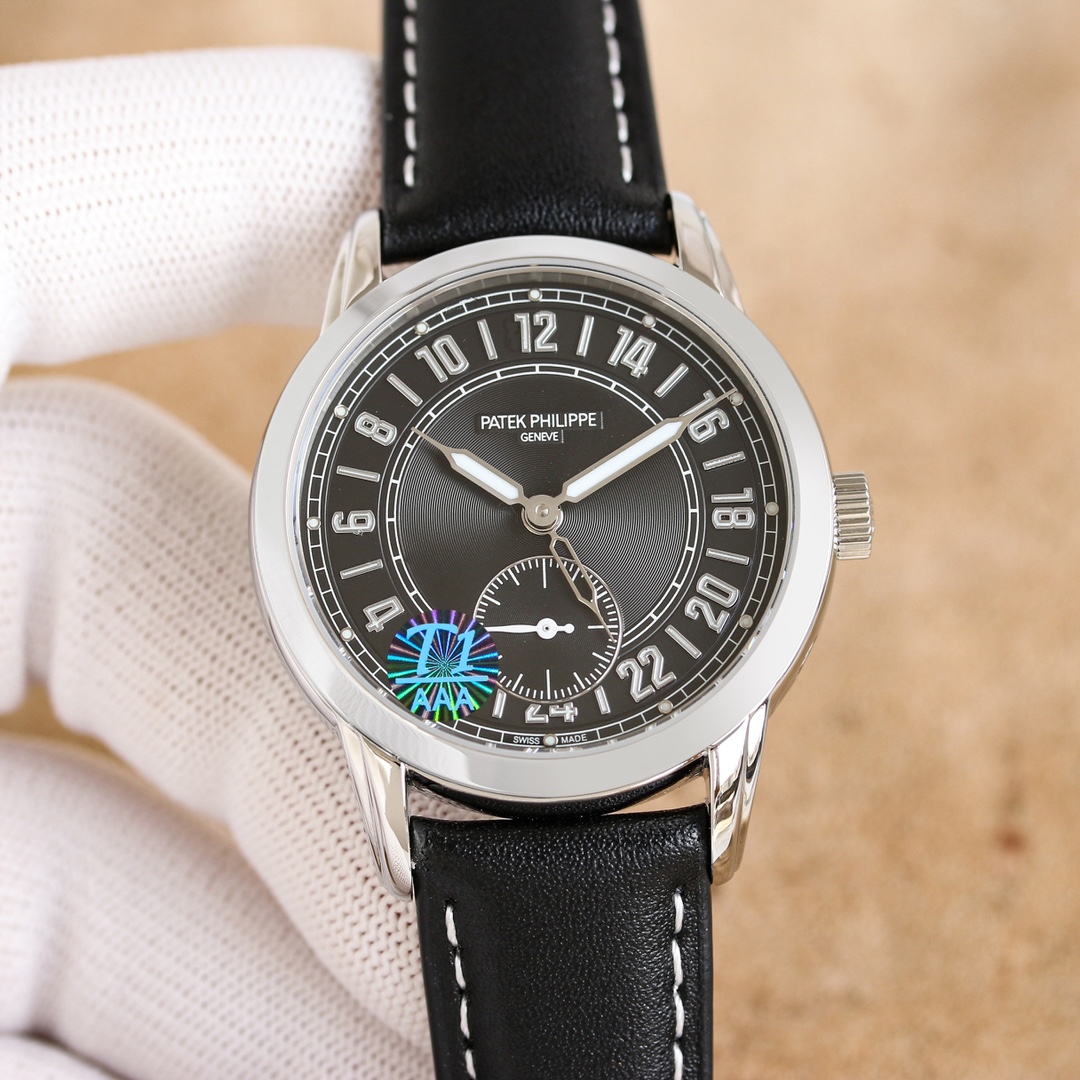 Patek Philippe Calatrava Black Dial Watch, 39mm, Automatic Movement