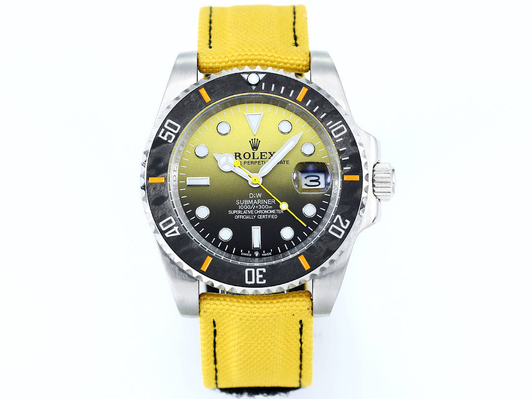 Rolex Submariner Gradient Yellow - Black Dial Watch, 40mm, Automatic Movement