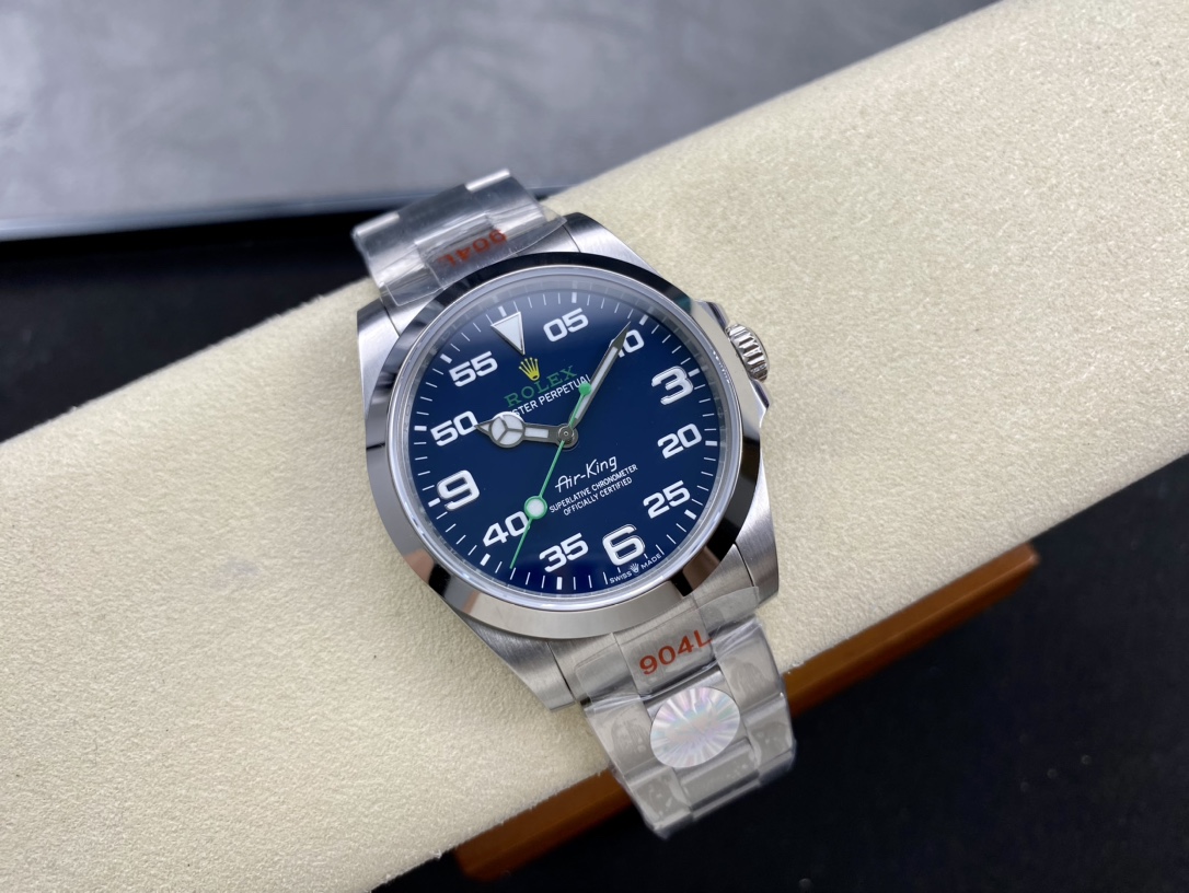 Rolex Air - King Blue Dial Stainless Steel Watch, 40mm, Automatic Movement