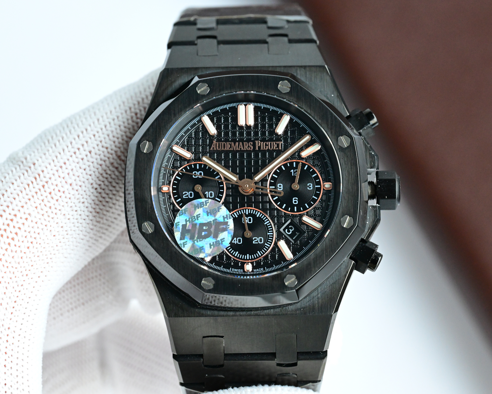 Audemars Piguet Royal Oak Chronograph Black Dial Watch, 41mm, Automatic Movement