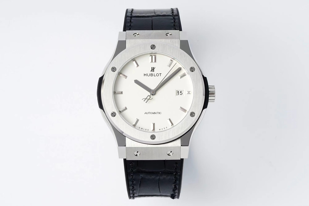 Hublot Classic Fusion White Dial Titanium Watch, 42mm, Automatic Movement