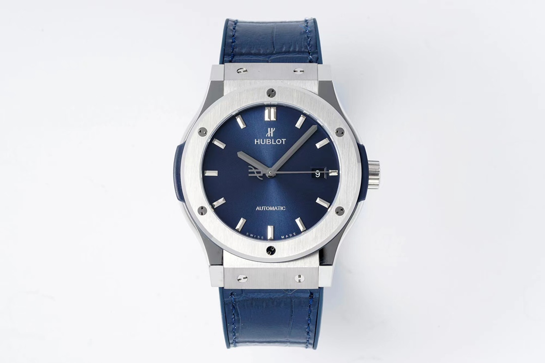 Hublot Classic Fusion Navy Blue Dial Titanium Watch, 42mm, Automatic Movement