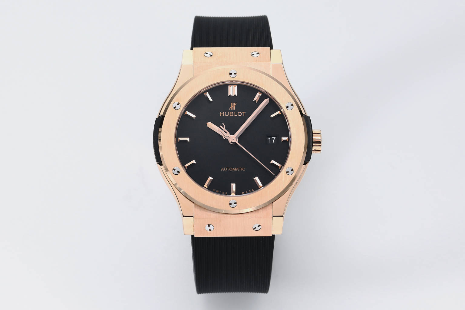 Hublot Classic Fusion Black Dial 18K Rose Gold Watch, 42mm, Automatic Movement