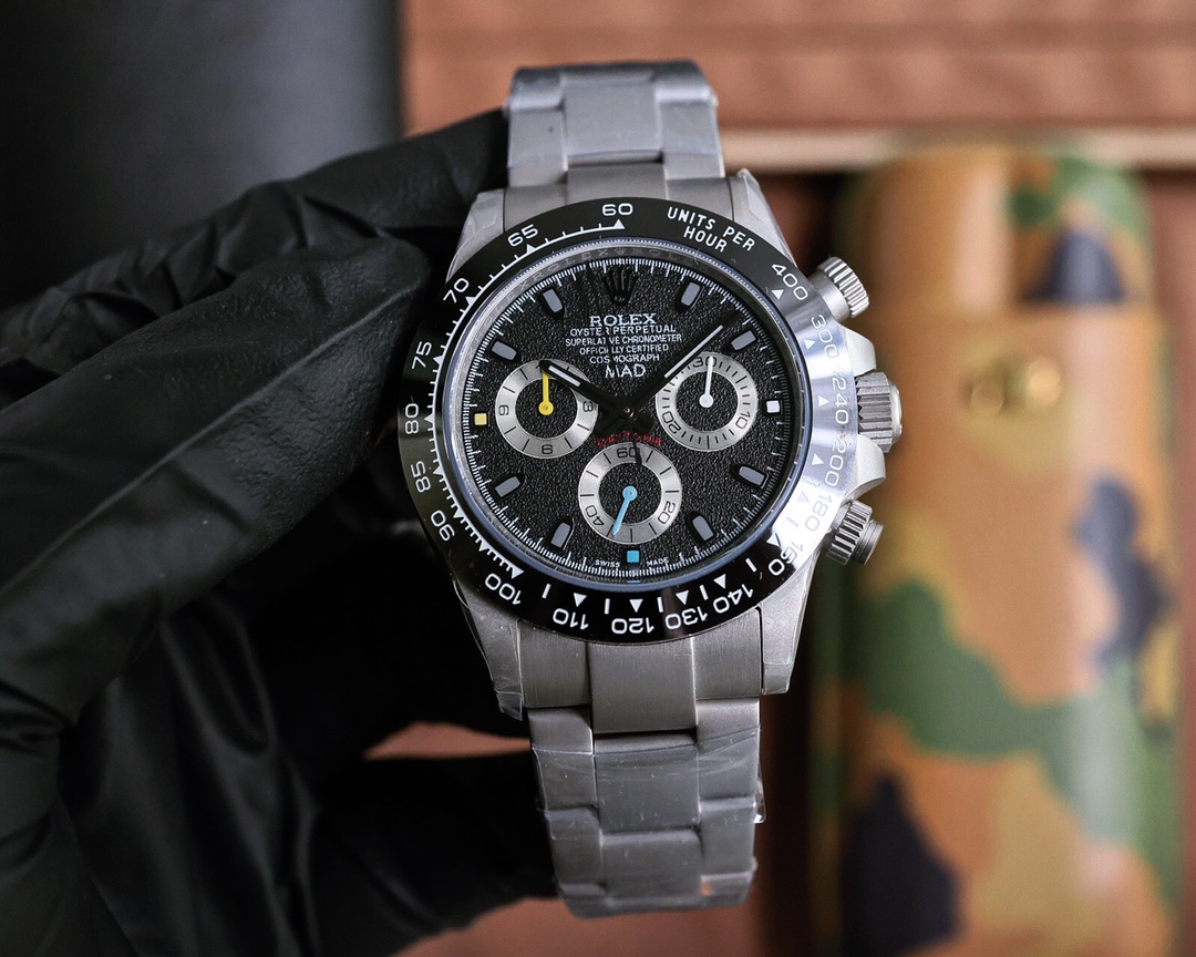 Rolex Cosmograph Daytona 40mm Watch, Calibre 4130 (Customized by Blaken)