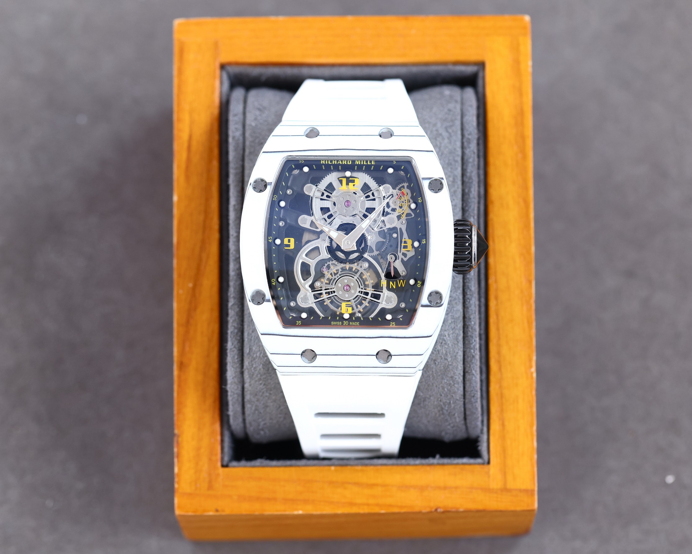 Richard Mille RM17-01 Automatic Skeleton Limited Edition Watch (White Ceramic Case, White Rubber Strap - 00/10)