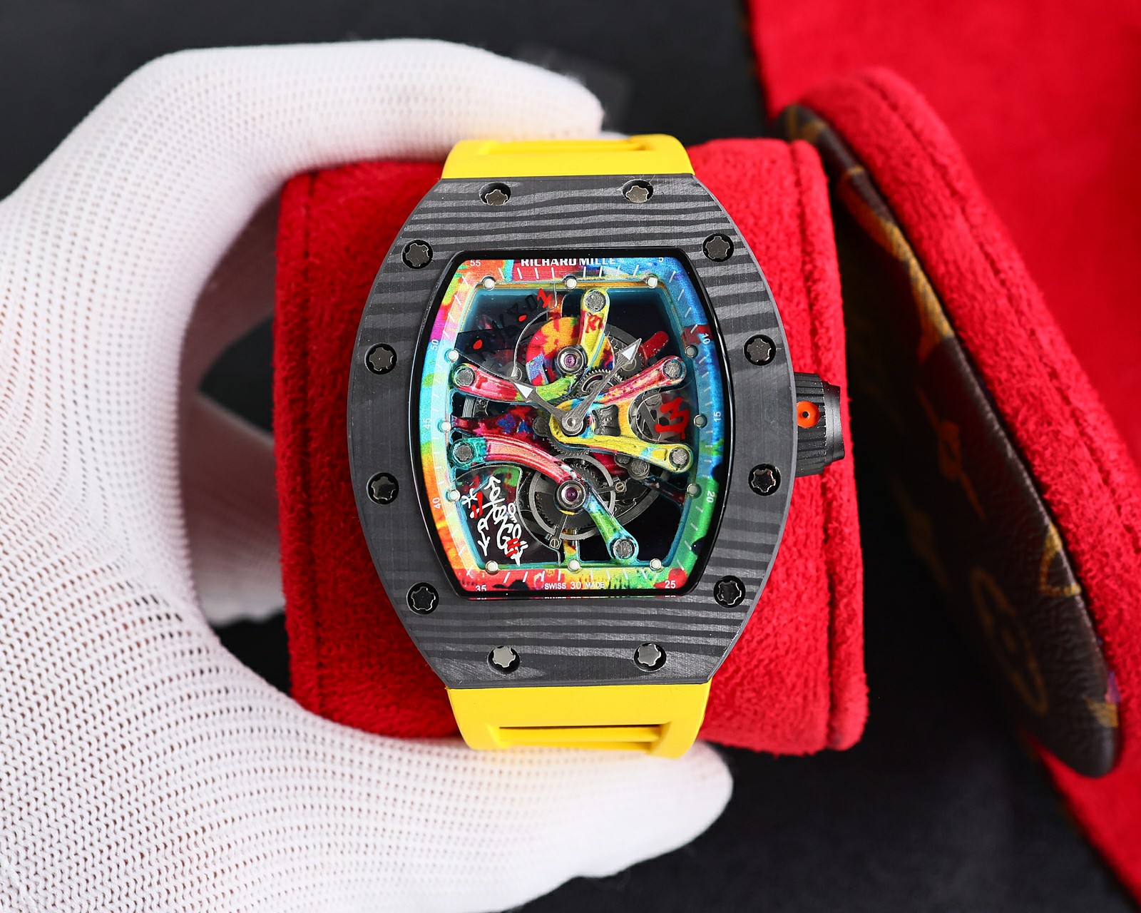 Richard Mille RM 68-01 Tourbillon Cyril Kongo (NTPT Carbon Case, Blue Rubber Strap)