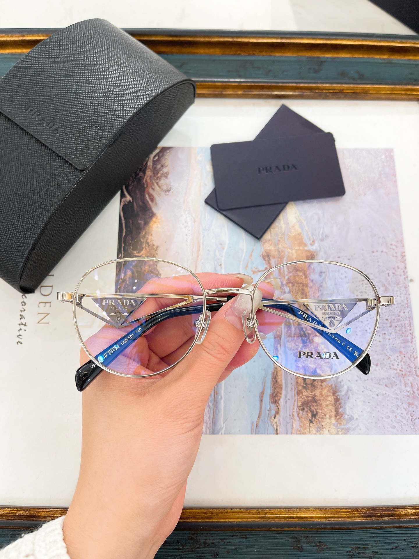 Prada Silver - Metal Round Optical Glasses (Model: PR7890O)