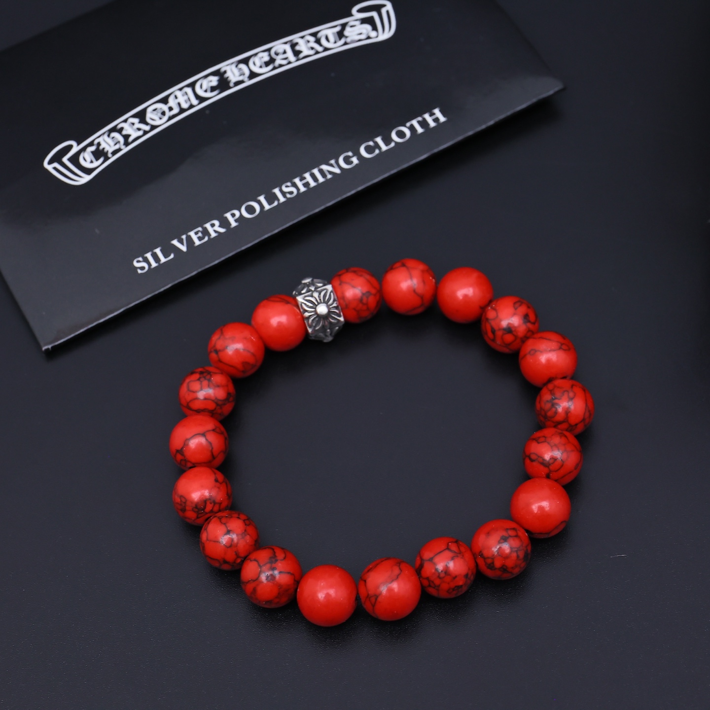 Chrome Hearts Beaded Bracelet Set - Gemstone & Metal Accents CH - BBS265