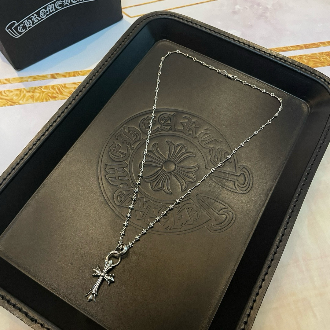 Chrome Hearts Star - Chain & Diamond - Cross Pendant Necklace CH - SCDCPN237
