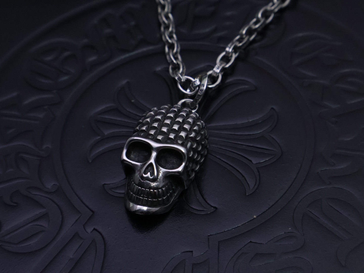 Chrome Hearts Skull Pendant Necklace - 925 Silver Chain CH - SPN186