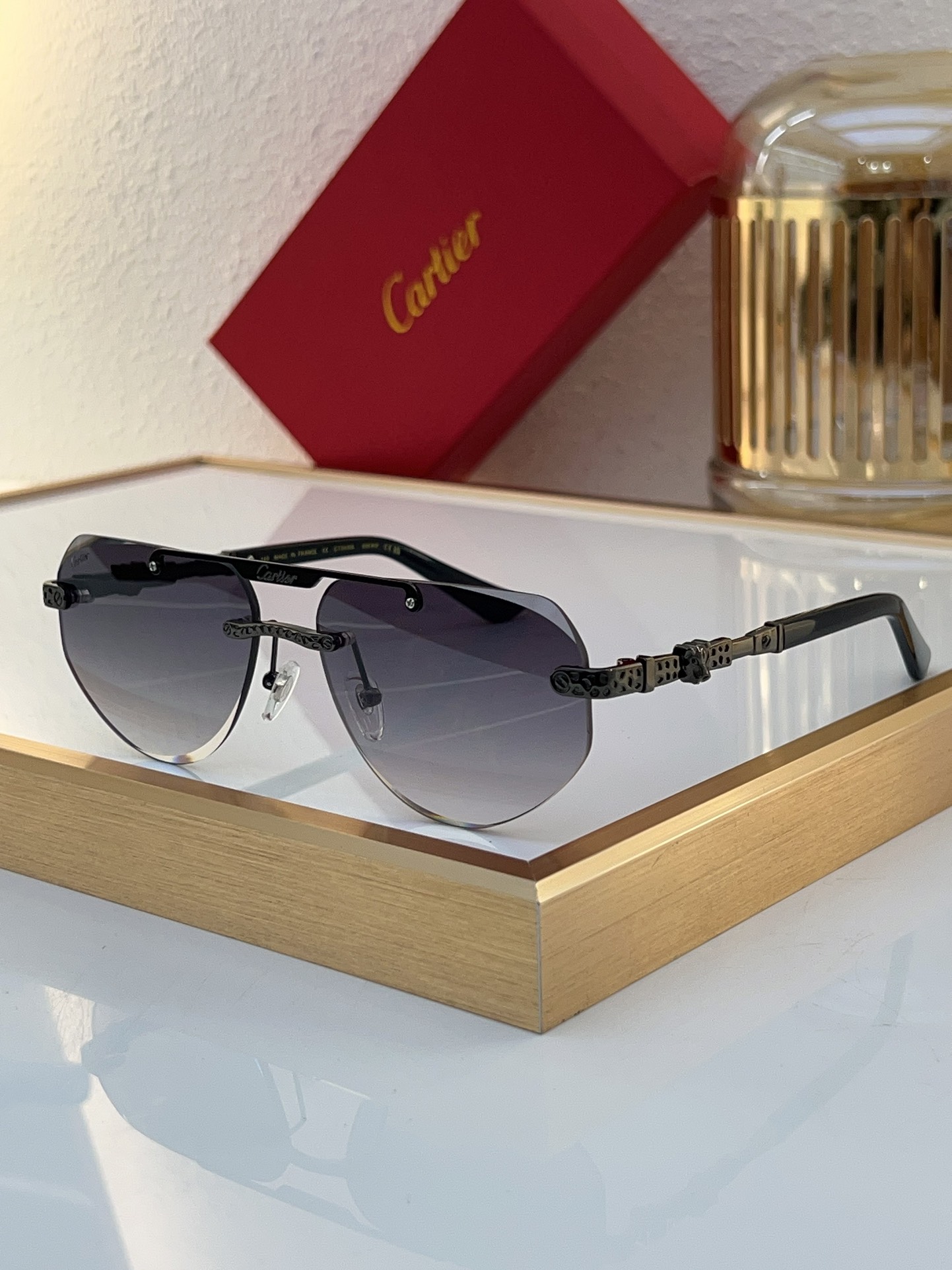 Cartier CT0614S Aviator - Shaped Sunglasses