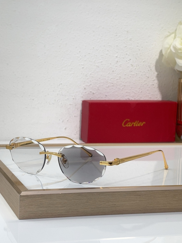 Cartier CT0607S Rimless Square - Shaped Sunglasses