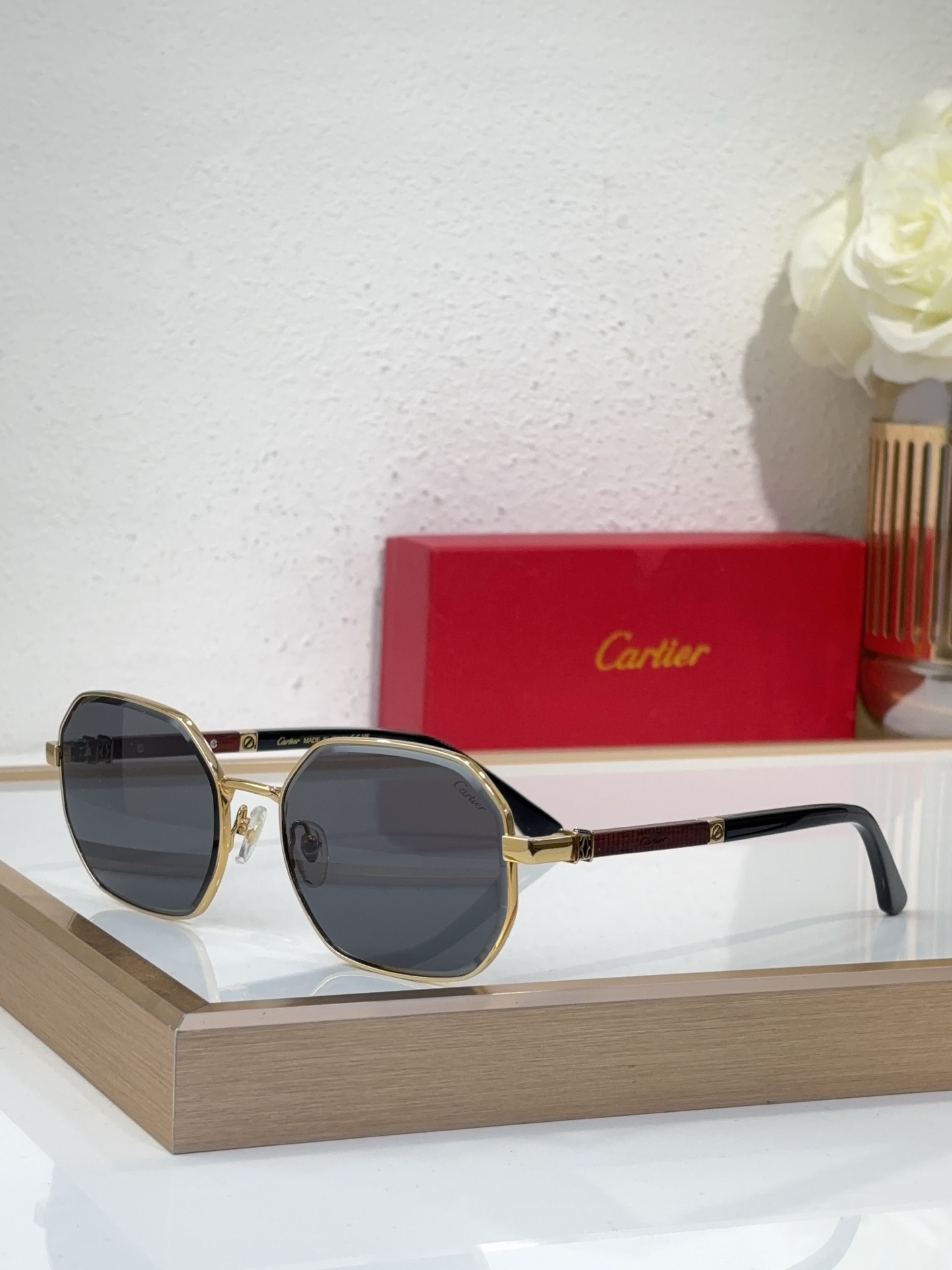 Cartier CT0622S Full - Rim Octagonal Sunglasses