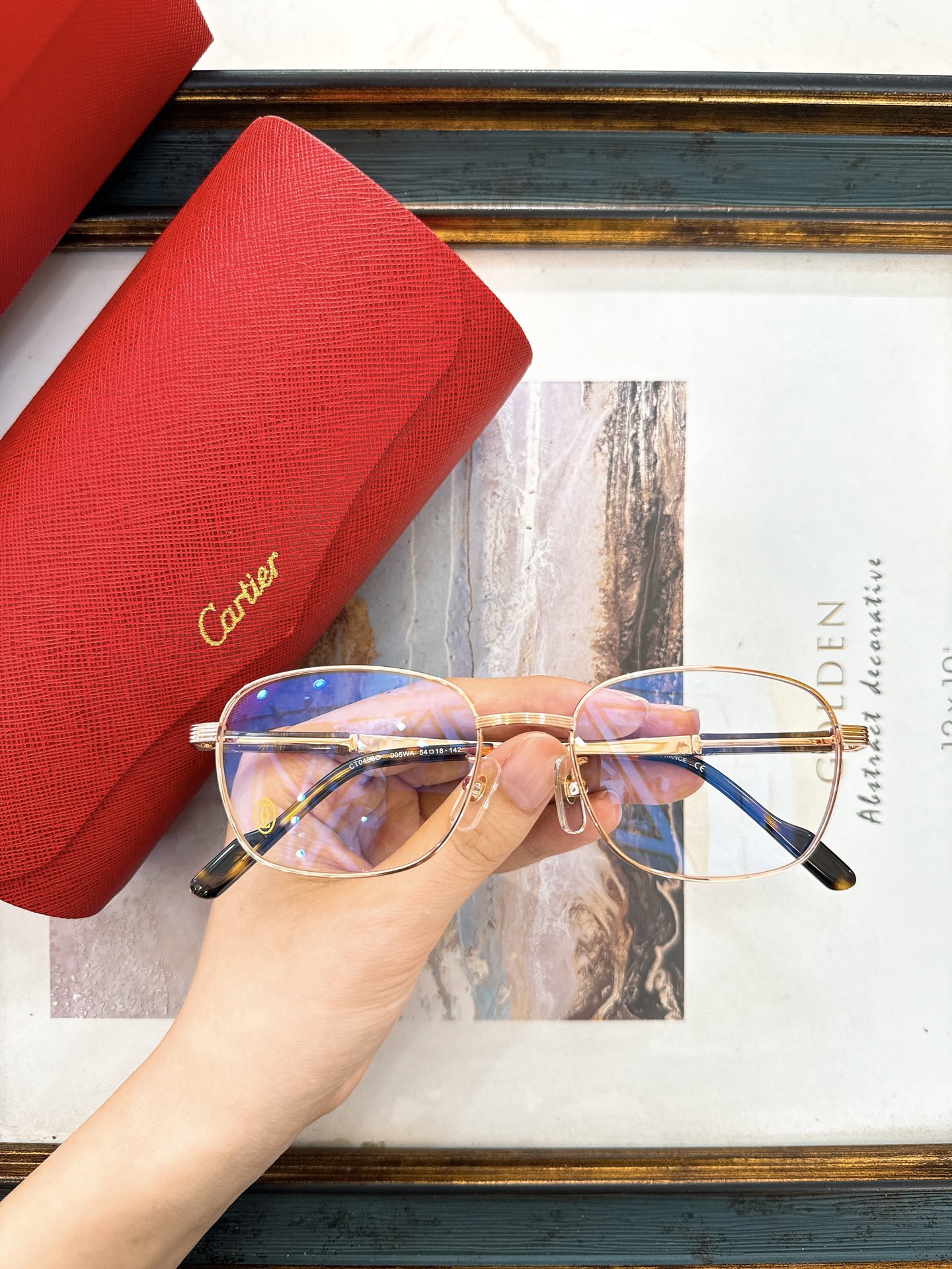 Cartier CT0616S Full - Rim Square Optical Frames