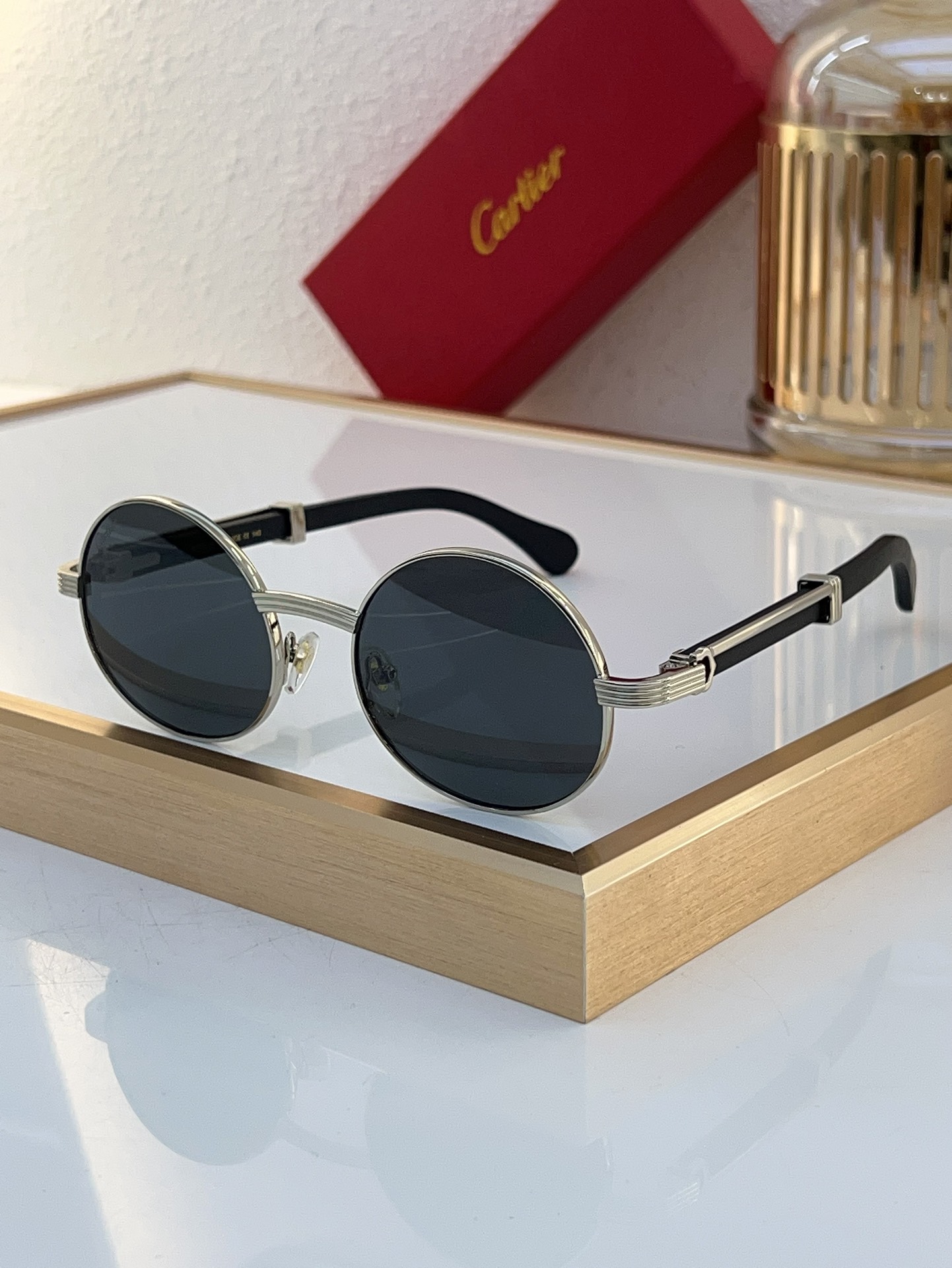 Cartier CT0150R Round - Frame Sunglasses