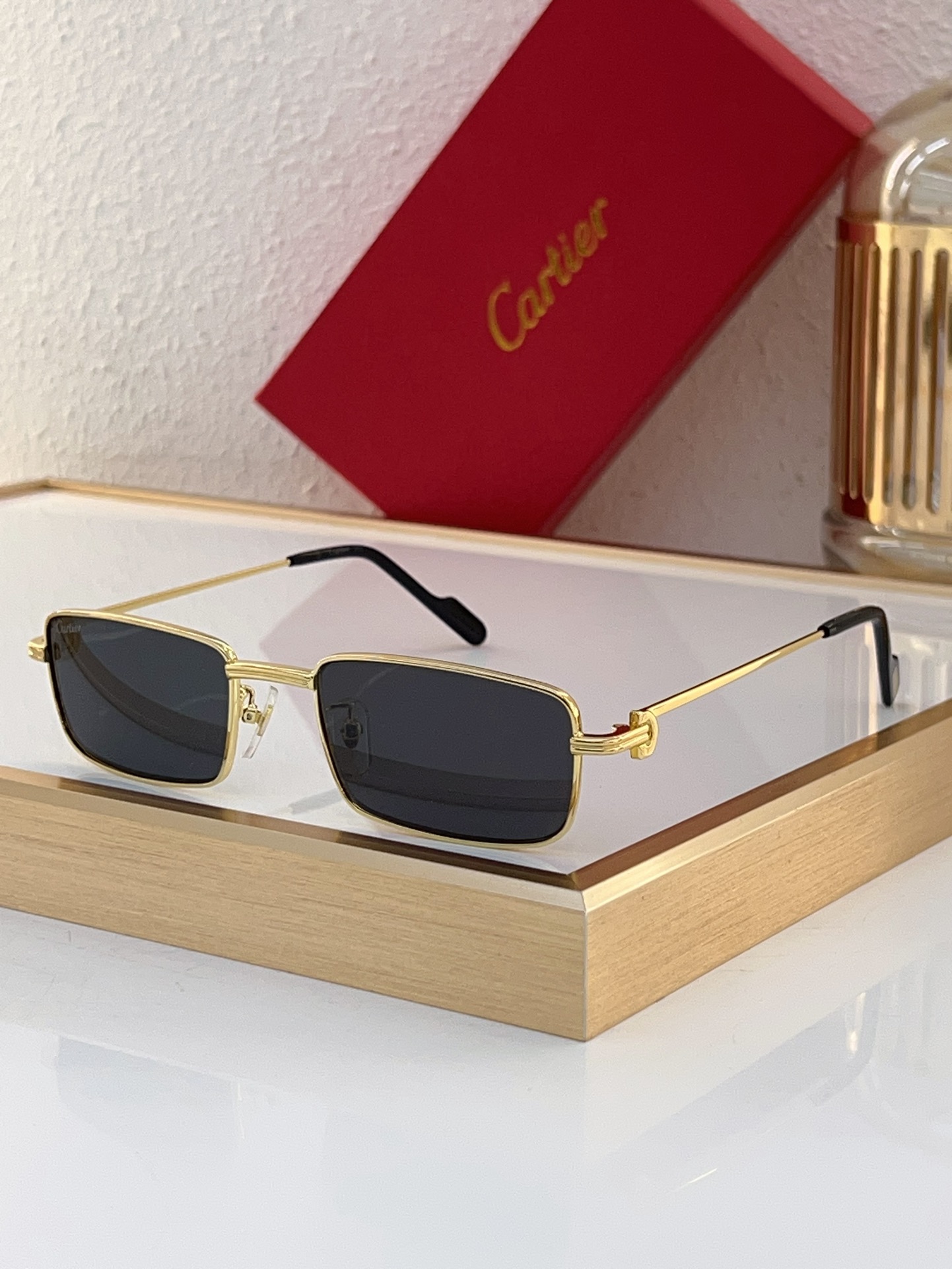 Cartier CT0574 Square-Frame Sunglasses