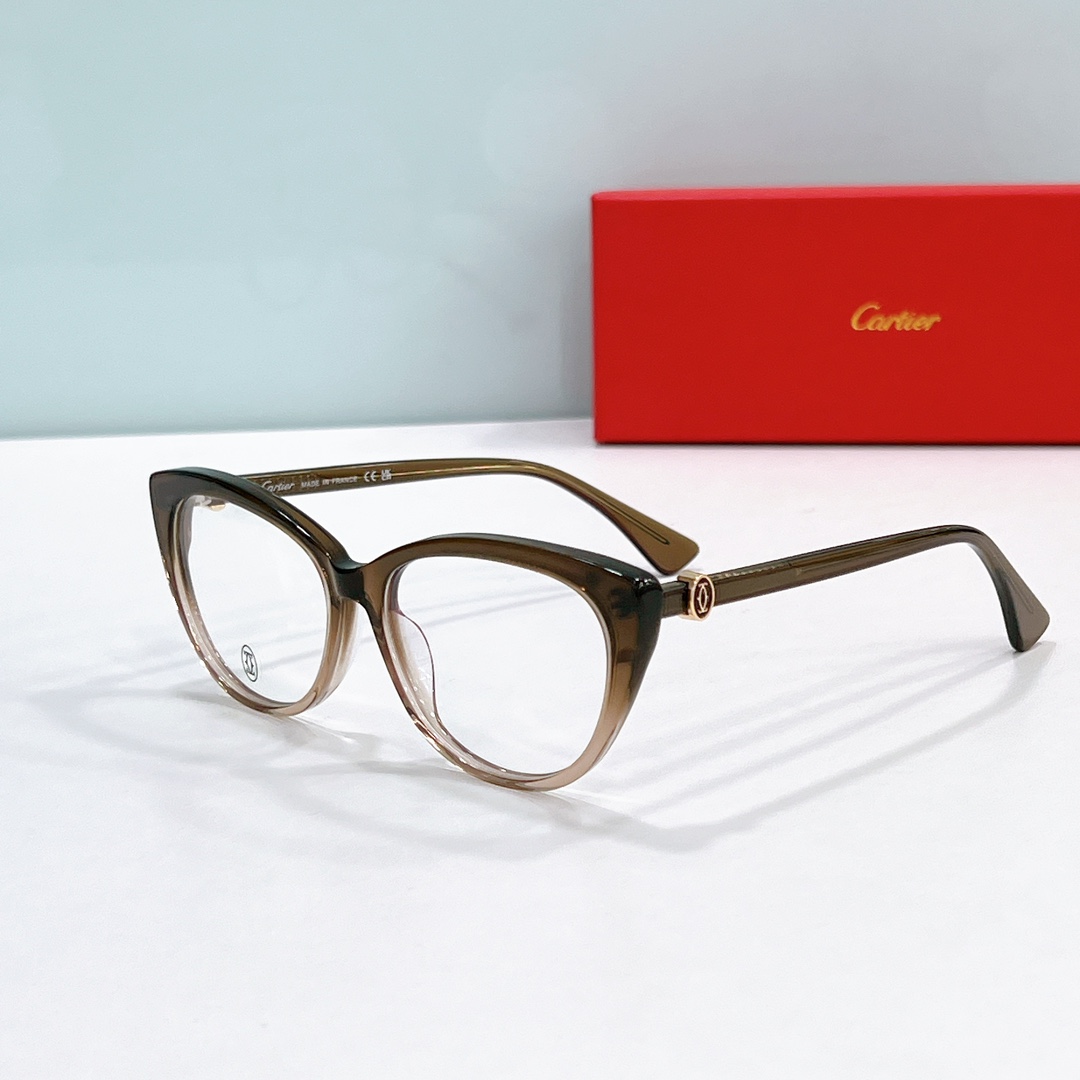 Cartier CT0493O Gradient Gray & Rose Acetate Optical Glasses